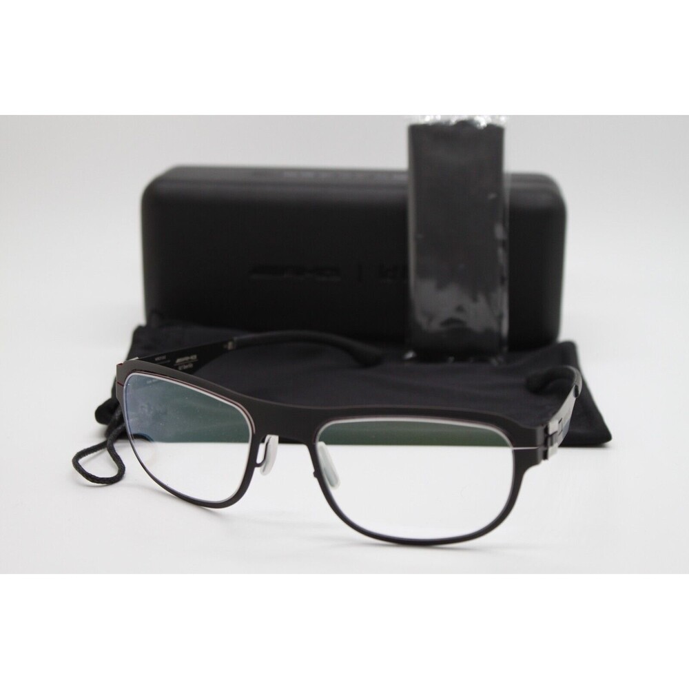 NEW IC! BERLIN AMG 03 BLACK RED 97 AUTHENTIC EYEGLASSES W/CASE 55-20